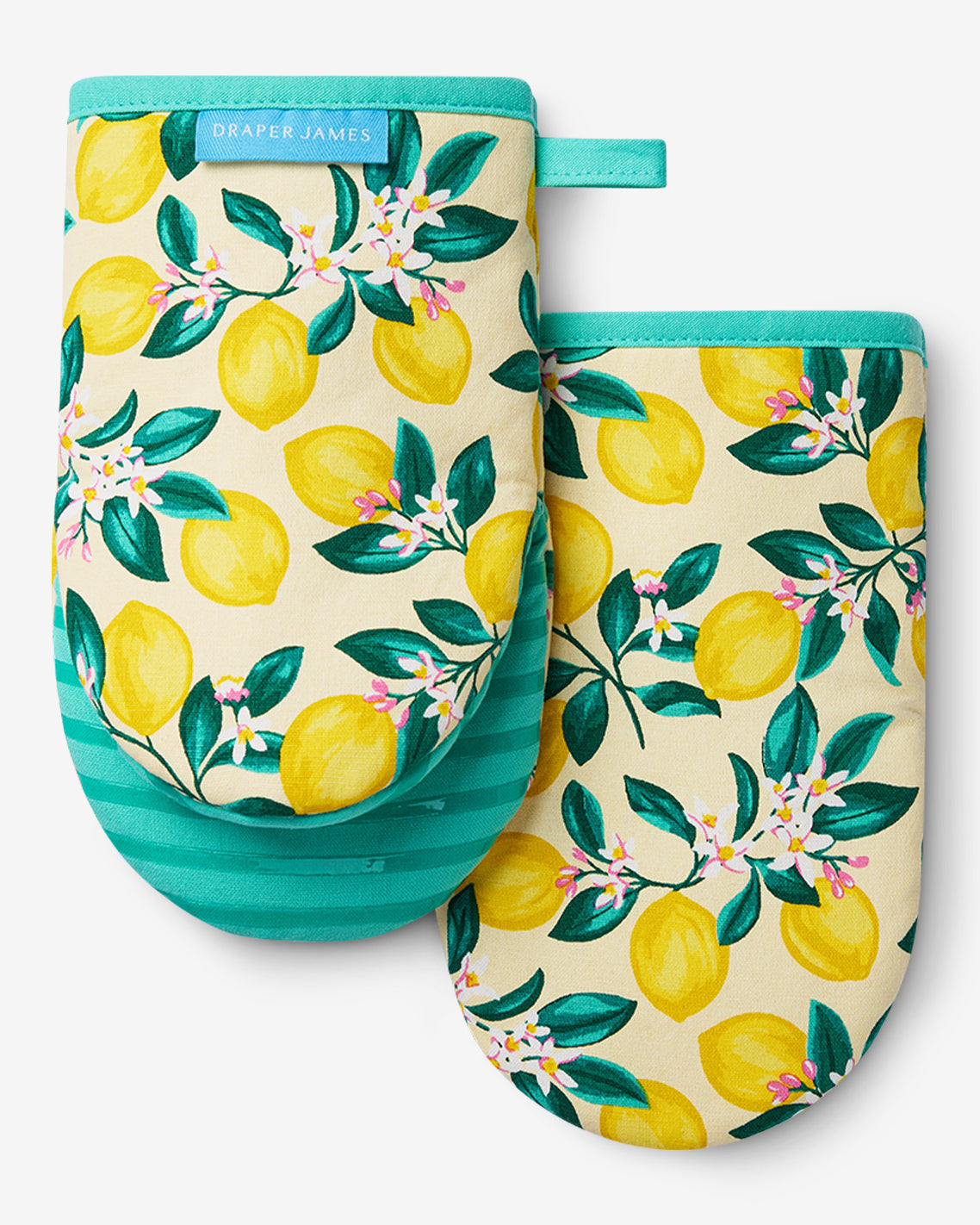Draper James Multicolor Lemon Blossom Silicone Mini Mitt Set