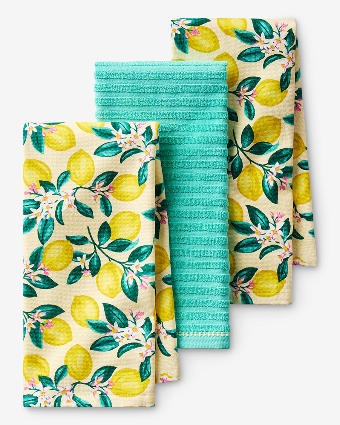 Draper James Multicolor Lemon Blossom Kitchen Towel Set