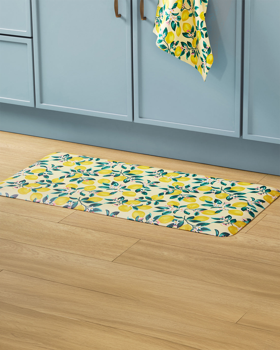 Draper James Multicolor Lemon Blossom Kitchen Mat