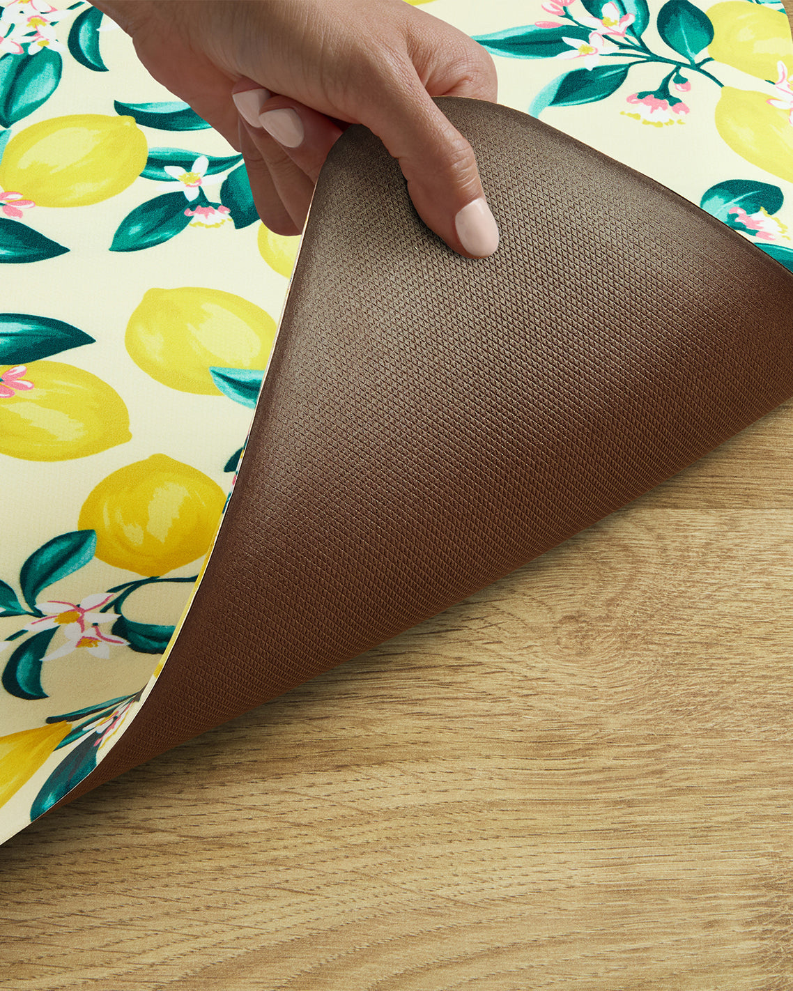 Draper James Multicolor Lemon Blossom Kitchen Mat