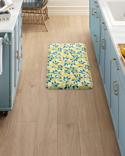 Draper James Multicolor Lemon Blossom Kitchen Mat