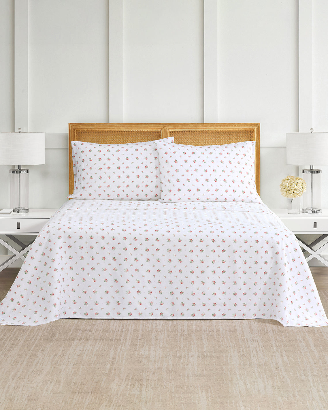 Draper James Pink Multi Ceraphina Floral Pink Sheet Set
