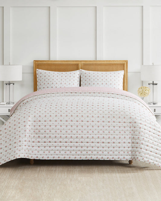 Draper James Pink Multi Ceraphina Floral Pink Quilt Set