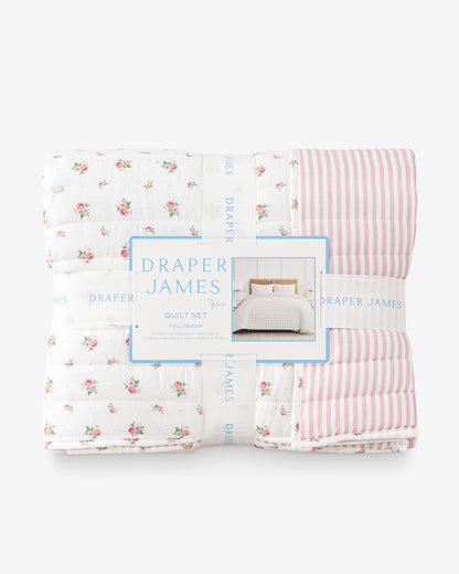 Draper James Pink Multi Ceraphina Floral Pink Quilt Set