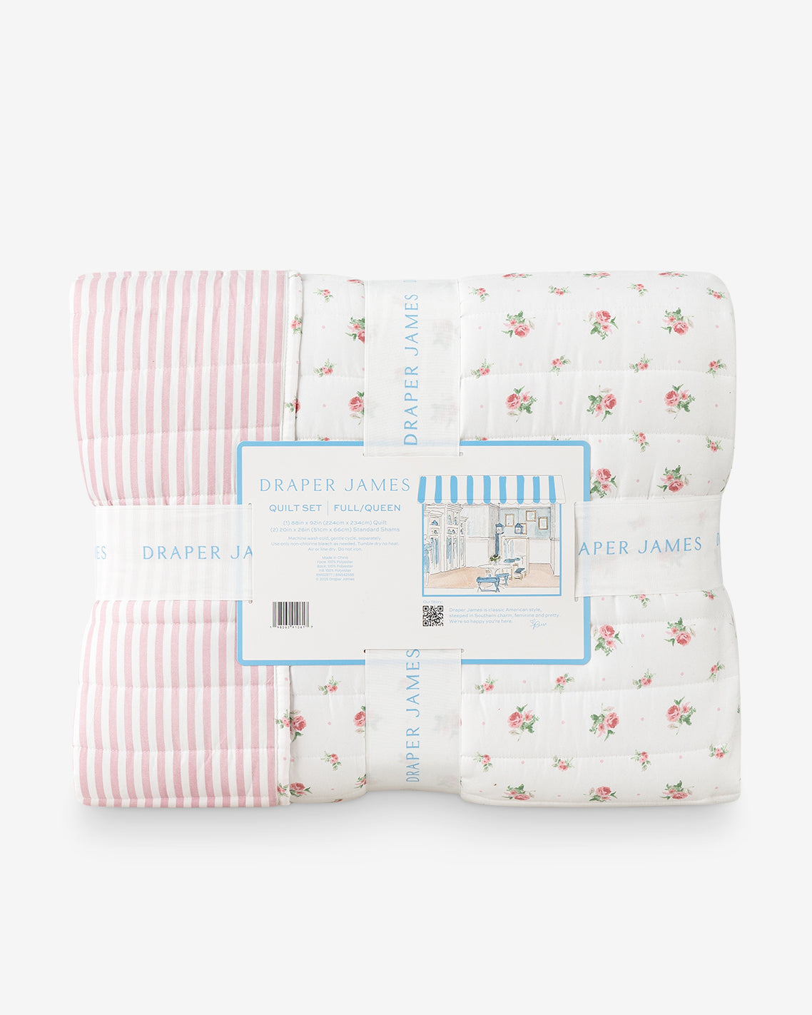 Draper James Pink Multi Ceraphina Floral Pink Quilt Set