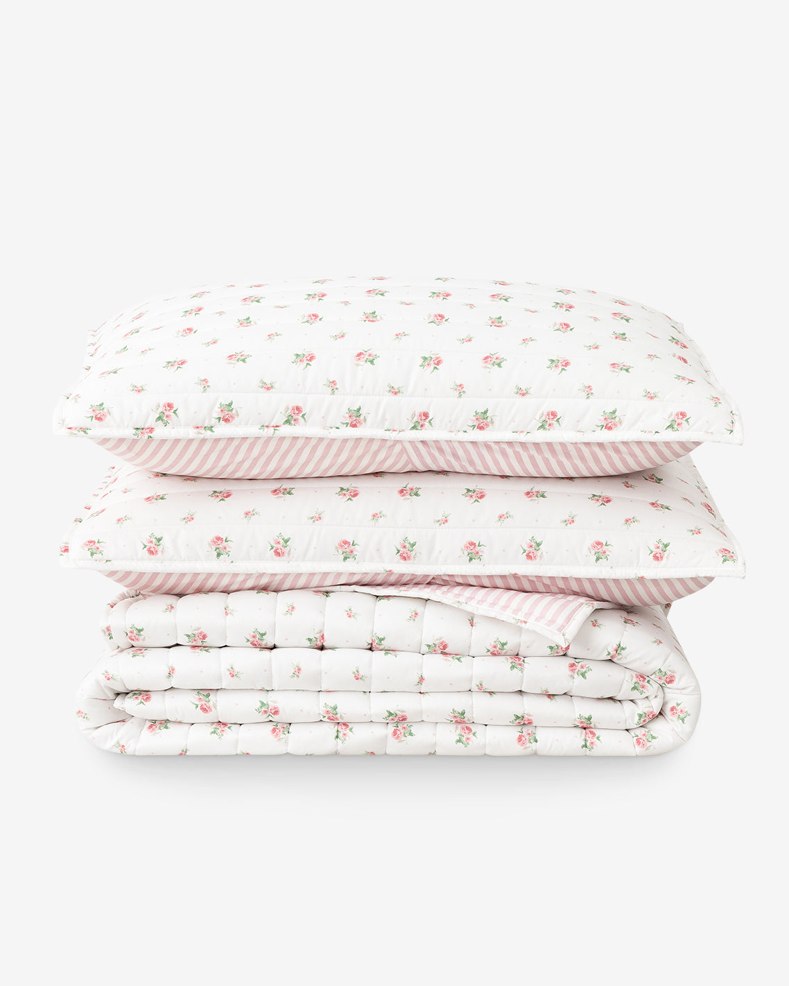 Draper James Pink Multi Ceraphina Floral Pink Quilt Set