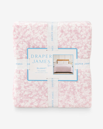 Draper James Pink Multi Chalk Pink Velvetloft Blanket