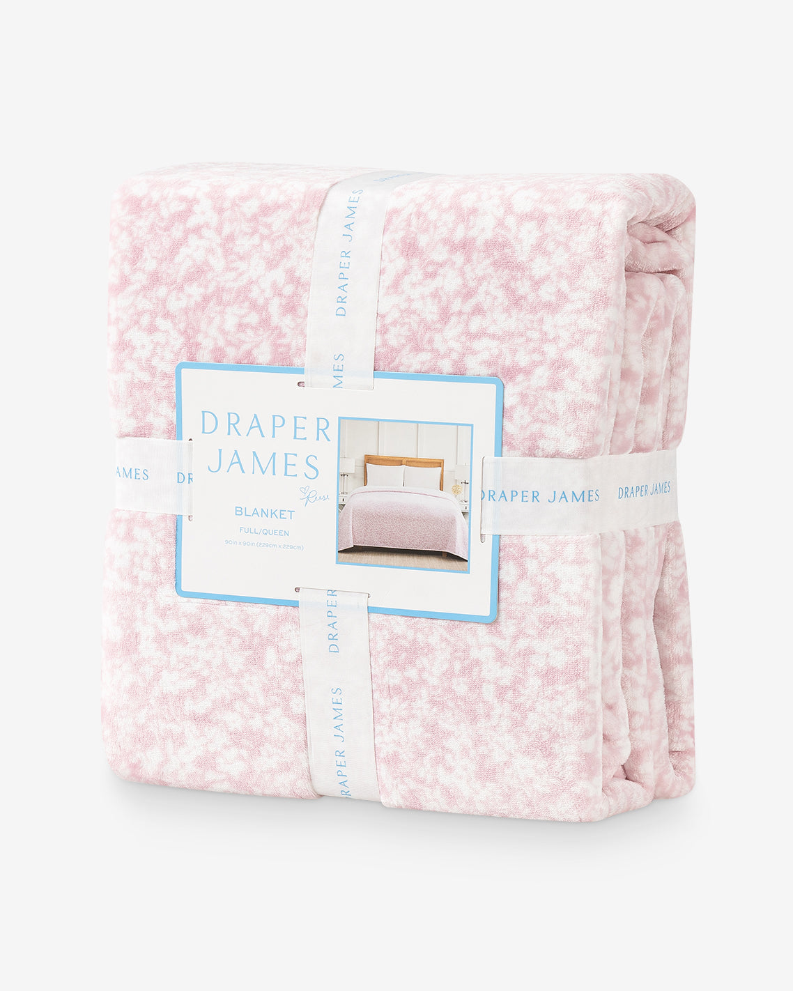 Draper James Pink Multi Chalk Pink Velvetloft Blanket