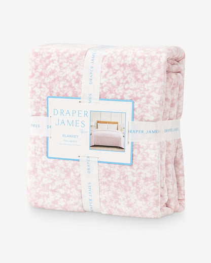 Draper James Pink Multi Chalk Pink Velvetloft Blanket