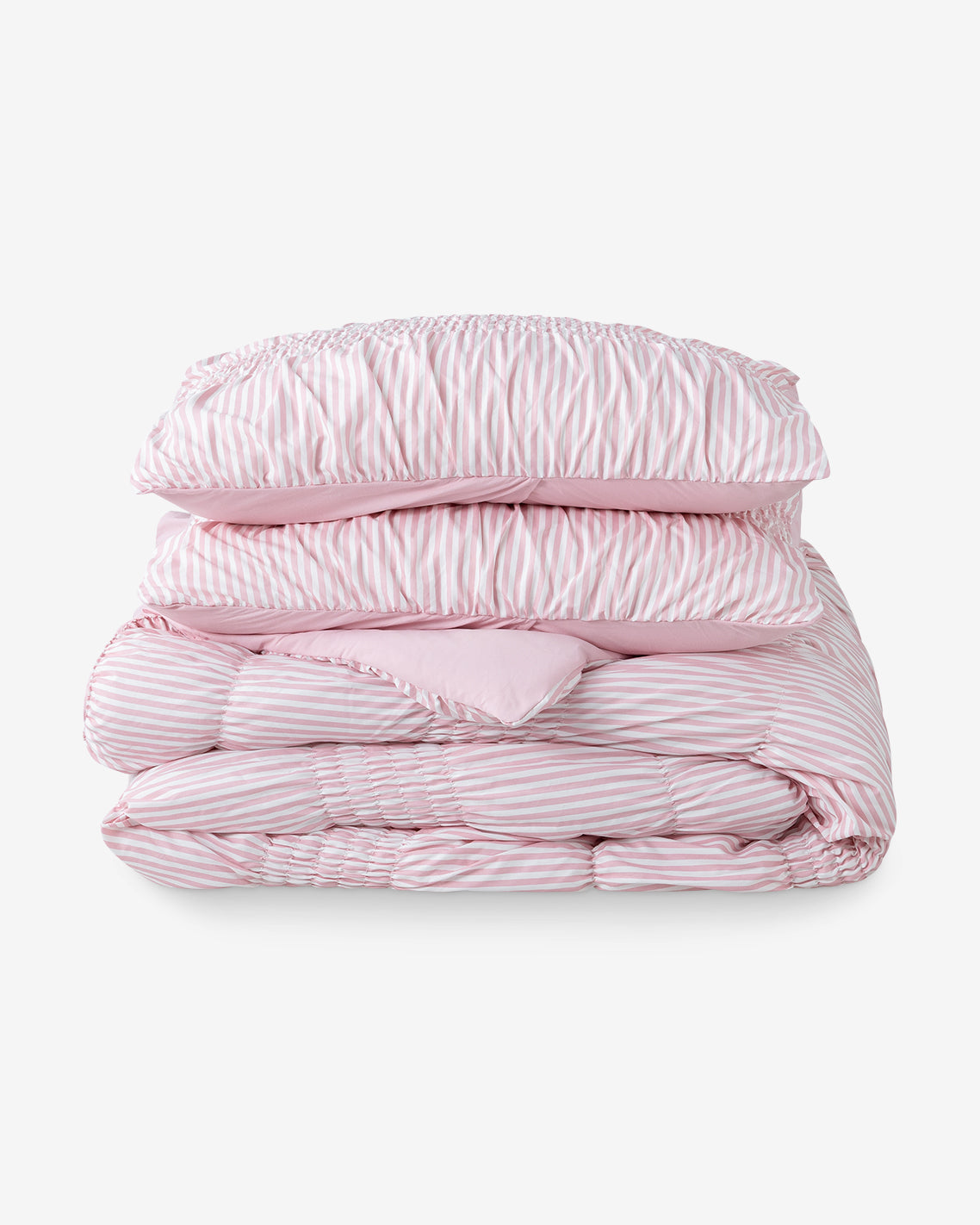 Draper James Pink Multi Kara Pinstripe Pink Comforter Set