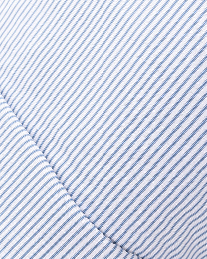 Draper James Blue Multi Amy Stripe Cotton Percale Duvet Set