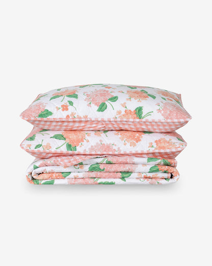 Draper James Pink Olivia Hydrangea Quilt Set