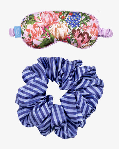 Draper James Multicolor Eye Mask and Scrunchie Set