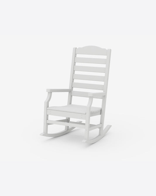 Draper James White Savannah Rocking Chair in Pink