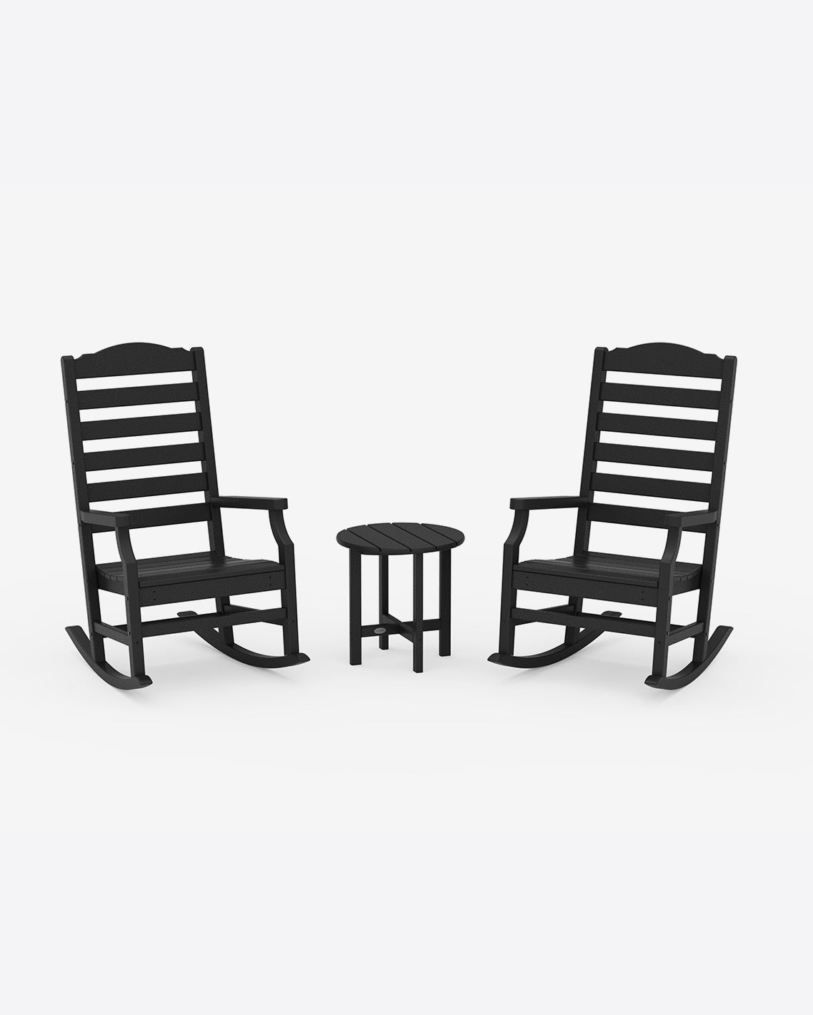 Draper James Black Savannah 3-Piece Rocking Chair Set in Sage