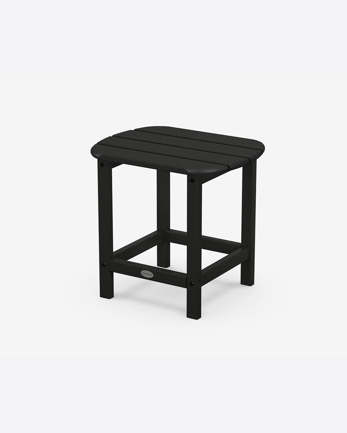 Draper James Black South Beach 18" Side Table in Gray