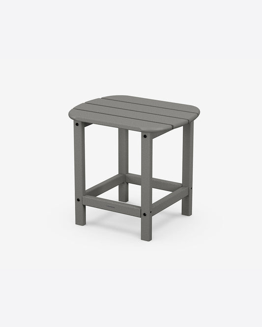 Draper James Slate Grey South Beach 18" Side Table in White