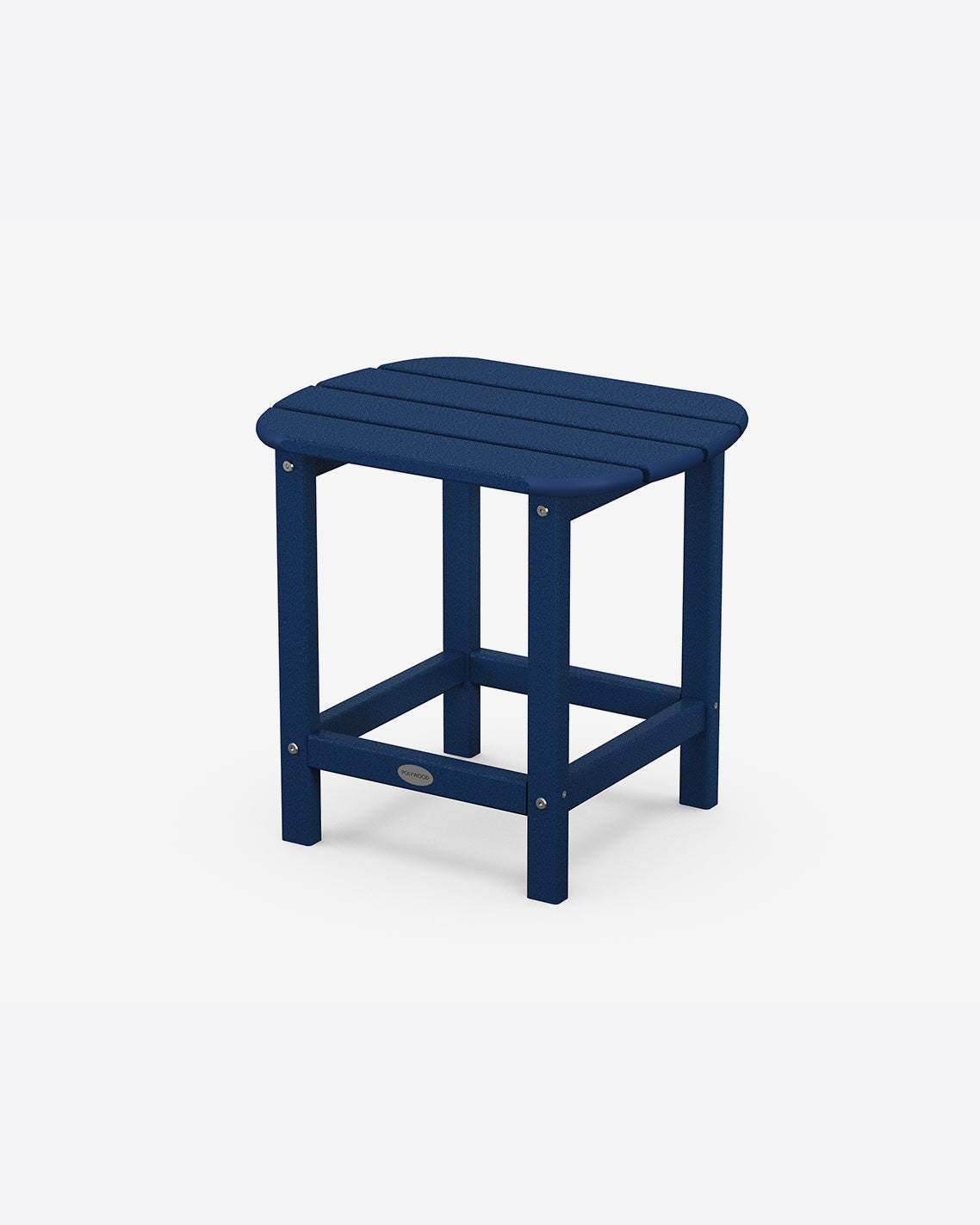 Draper James Navy South Beach 18" Side Table in Natural