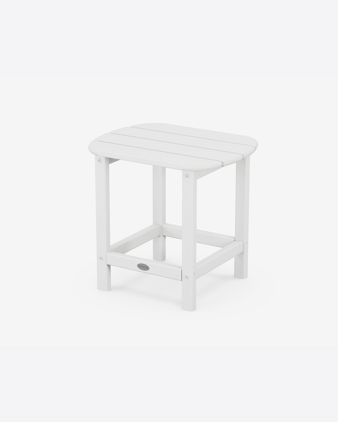 Draper James White South Beach 18" Side Table in Sage