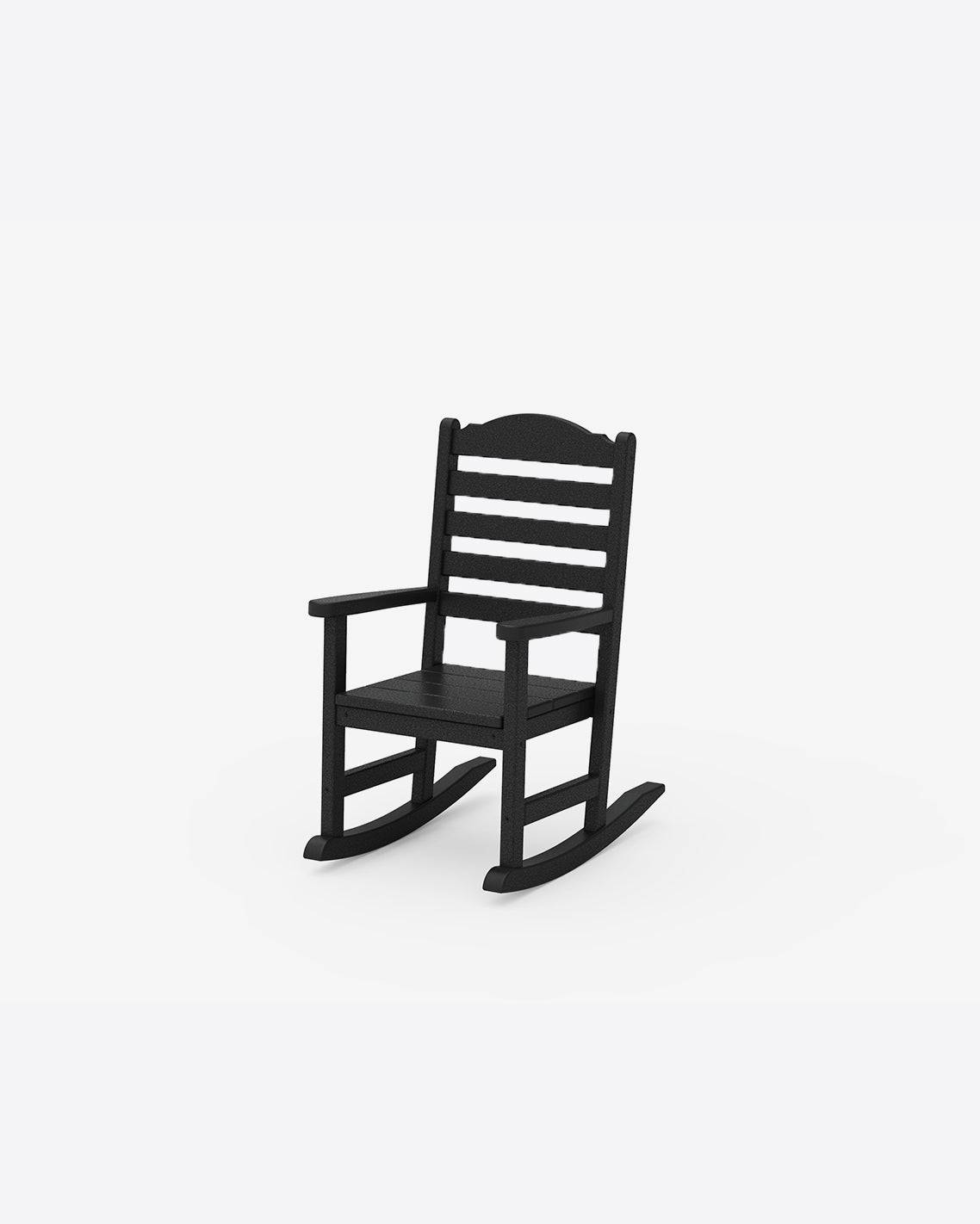 Draper James Black Savannah Kids Rocking Chair in Navy