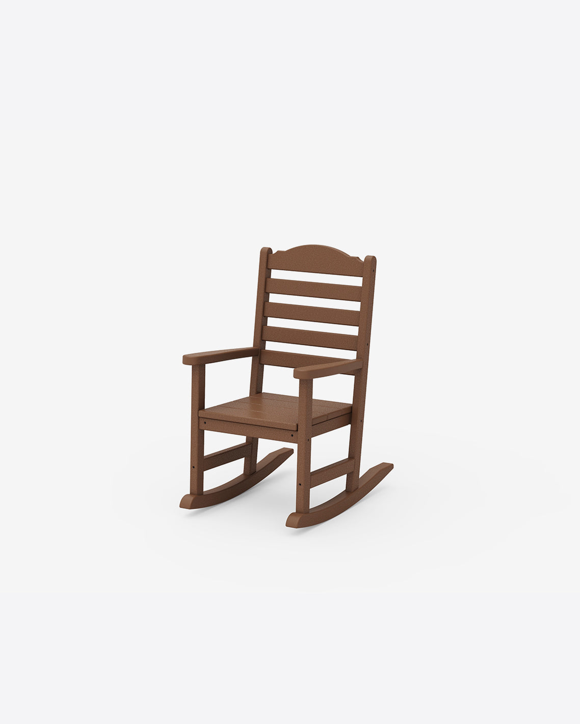 Draper James Teak Savannah Kids Rocking Chair in Gray