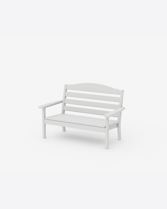 Draper James White Savannah Kids Bench in Pink