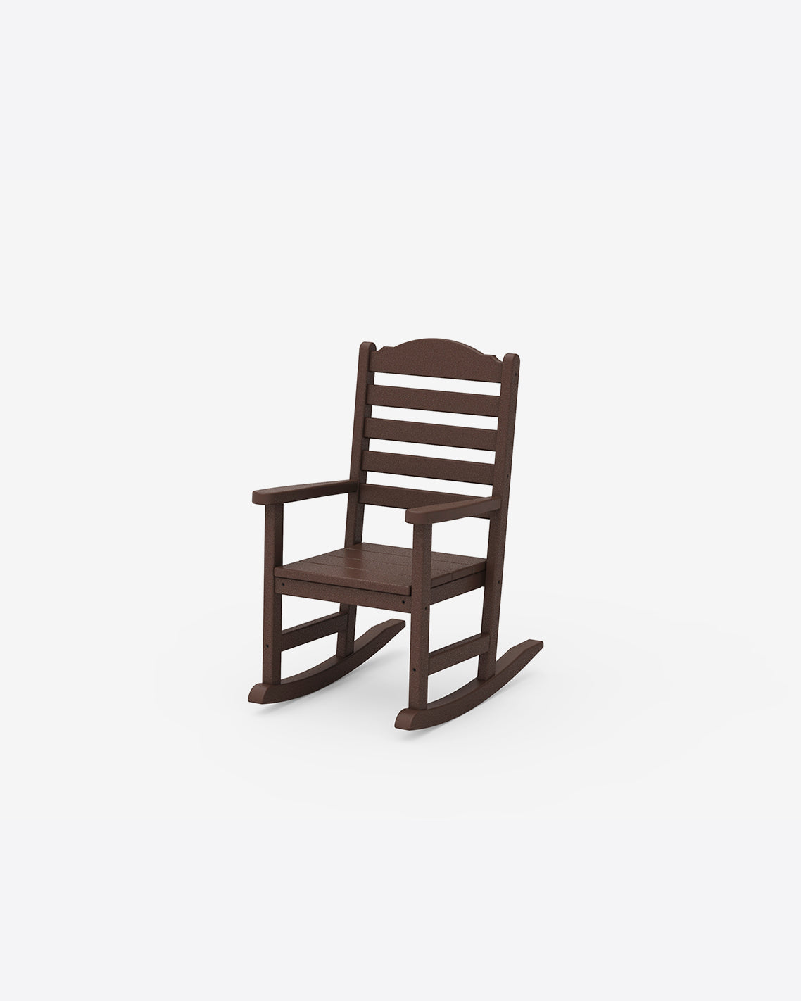Draper James Mahogany Savannah Kids Rocking Chair in Yellow