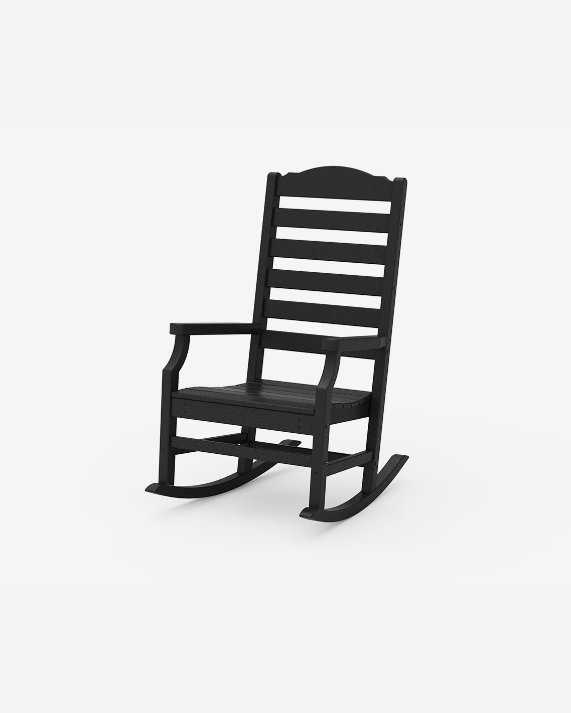 Draper James Black Savannah Rocking Chair in Blue