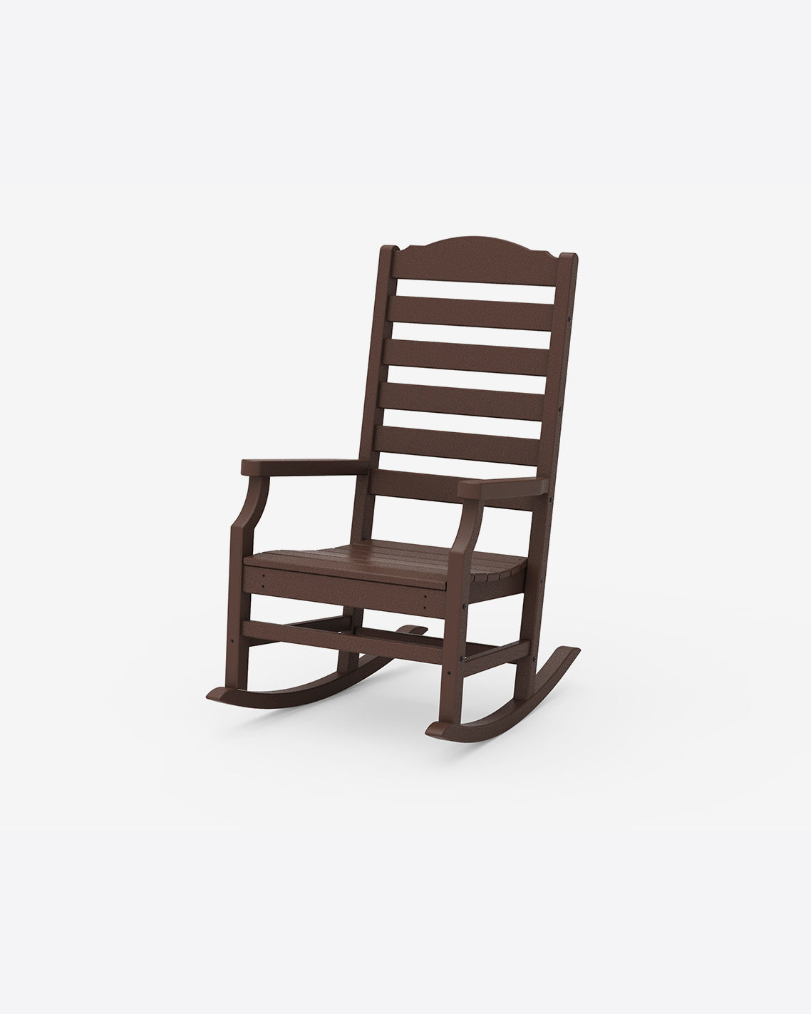 Draper James Mahogany Savannah Rocking Chair in White