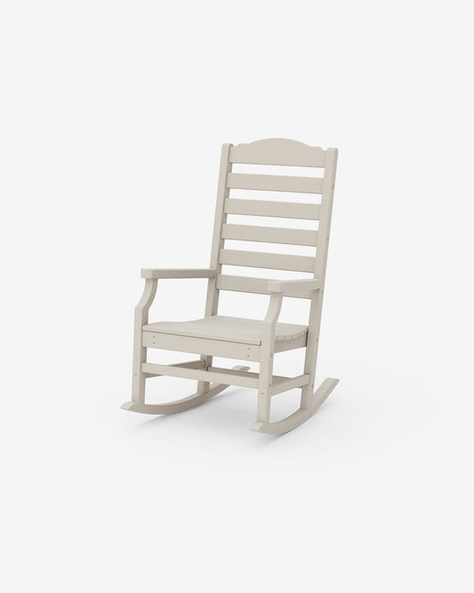 Draper James Sand Savannah Rocking Chair in Natural