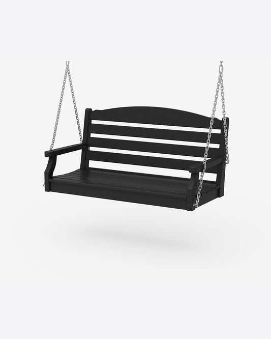 Draper James Black Savannah 48" Swing in White