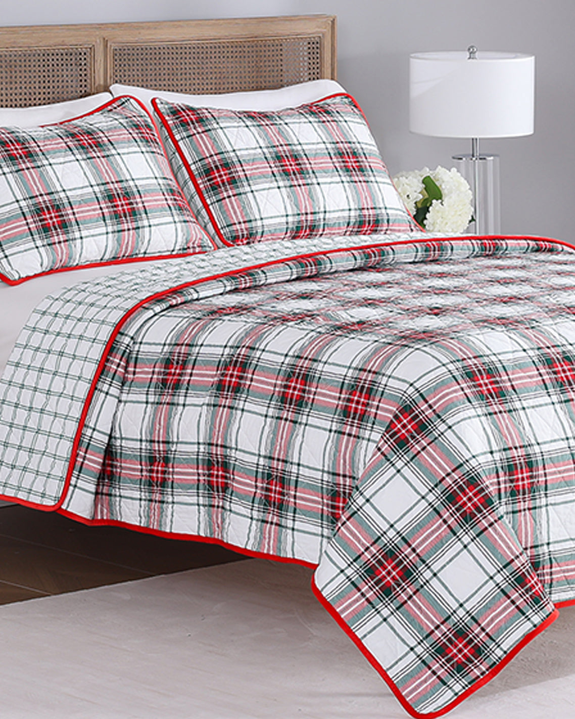 Draper James  Holiday Plaid Quilt | Cotton Bedding by Draper James