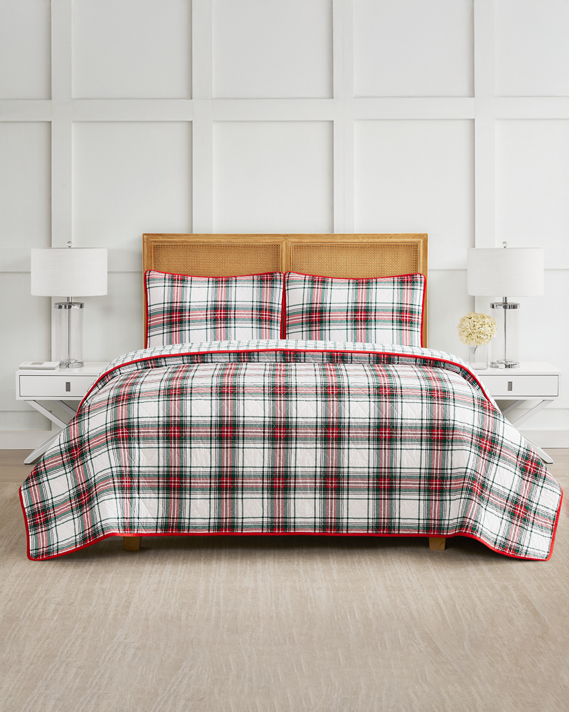 Draper James  Holiday Plaid Quilt | Cotton Bedding by Draper James