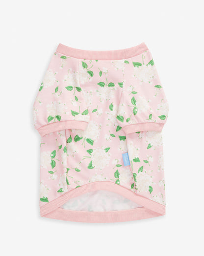 Draper James Pink Pink Hydrangea Print Sweatshirt