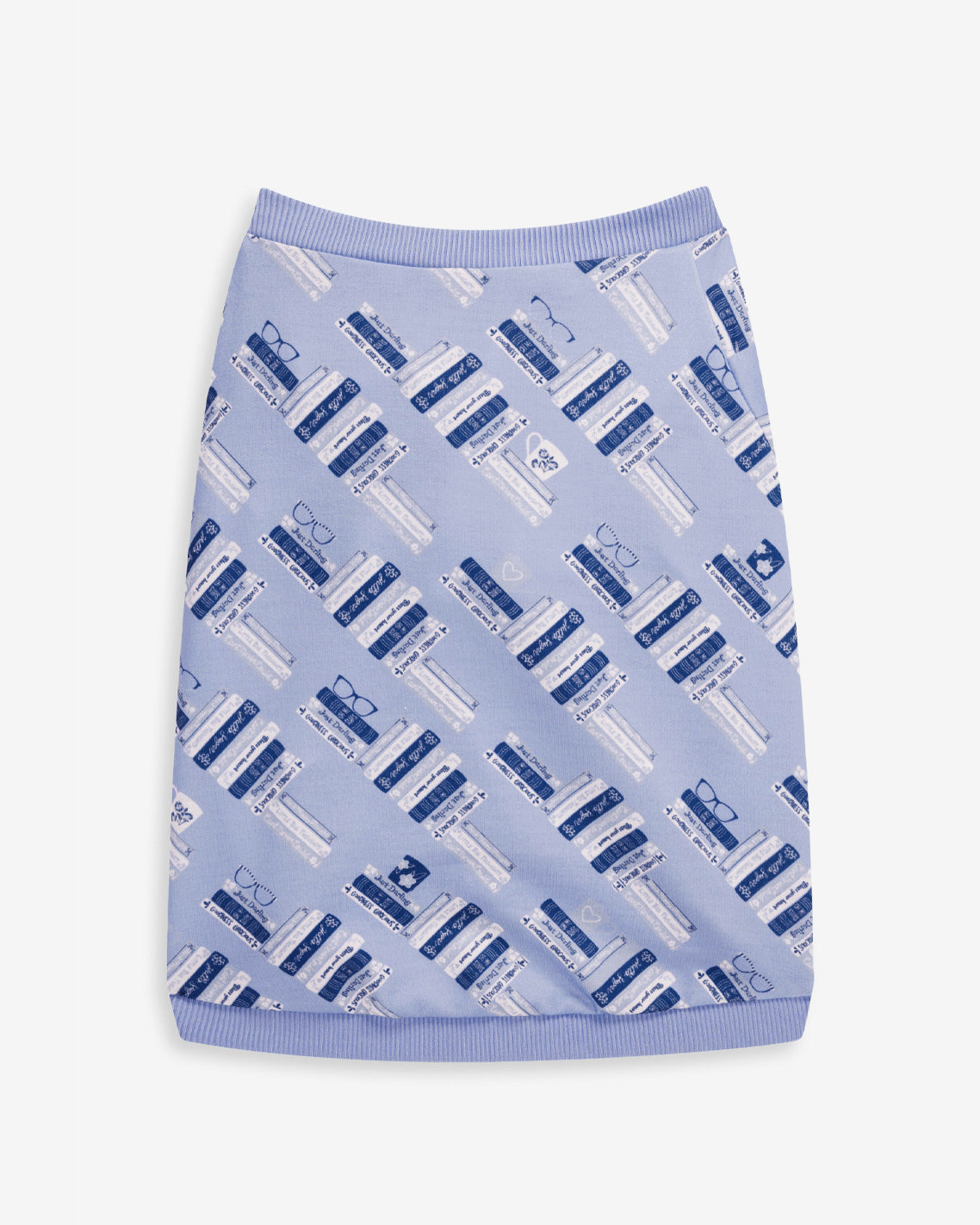 Draper James Blue Multi Blue Book Print Sweatshirt