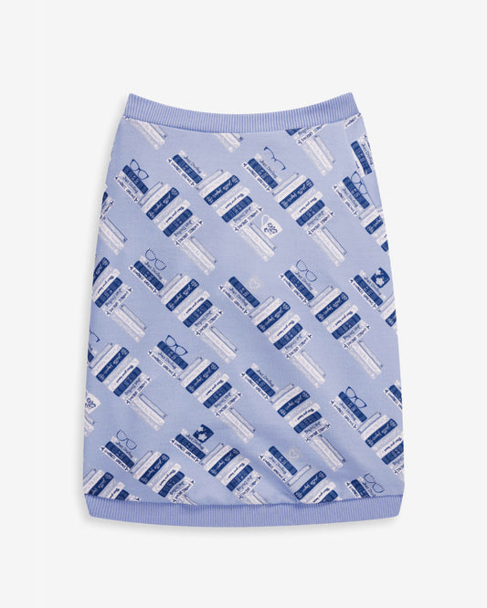 Draper James Blue Multi Blue Book Print Sweatshirt