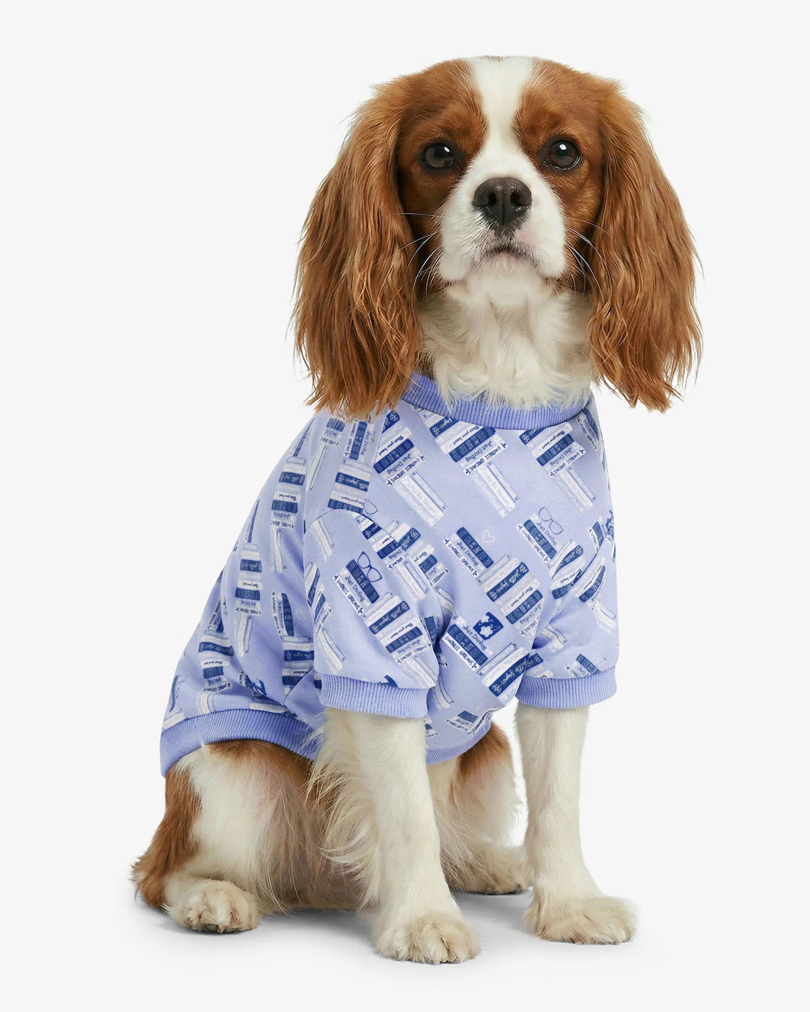 Draper James Blue Multi Blue Book Print Sweatshirt