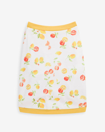 Draper James Magnolia White Multi White Watercolor Citrus Sweatshirt