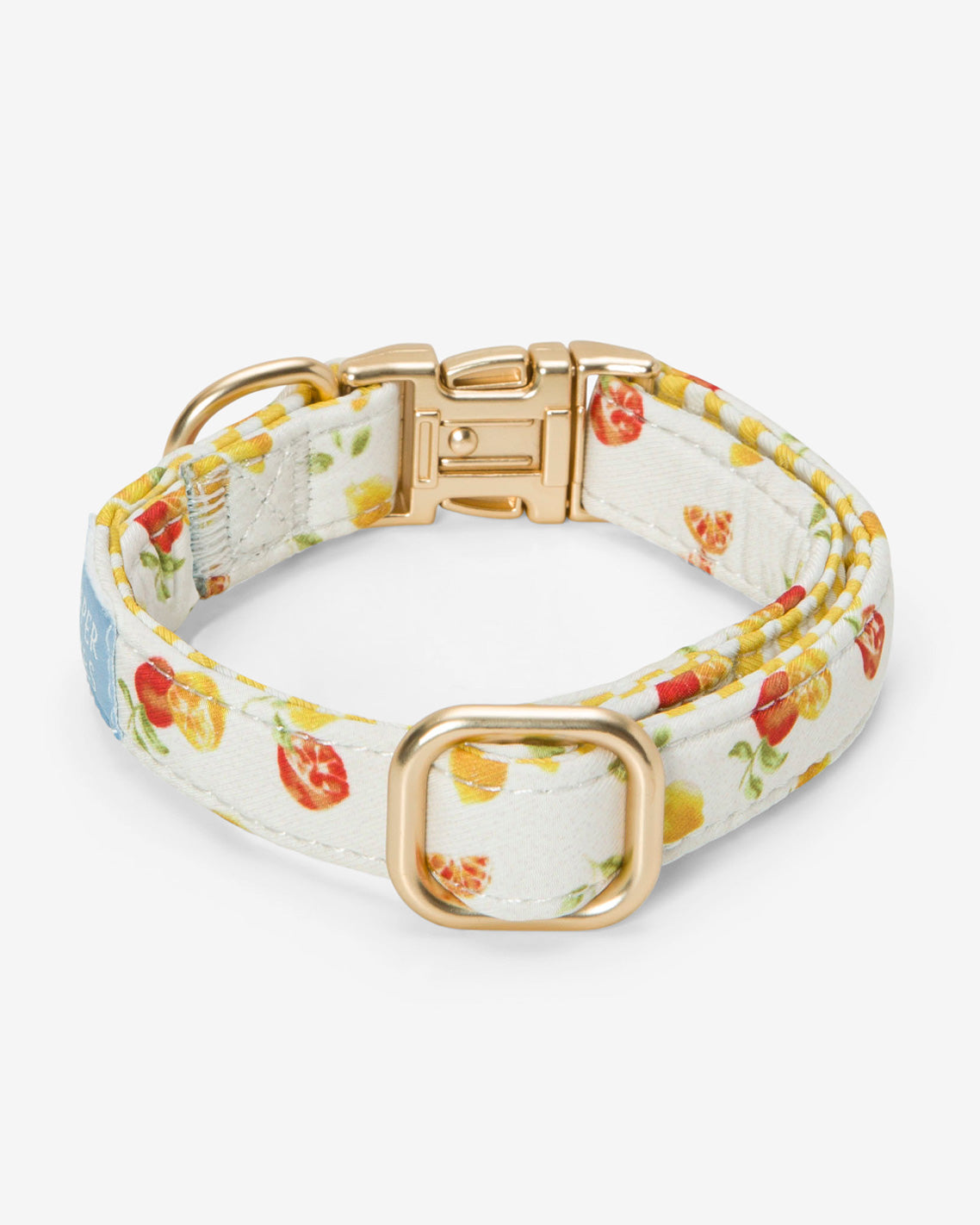 Draper James Magnolia White Multi White Watercolor Citrus Collar