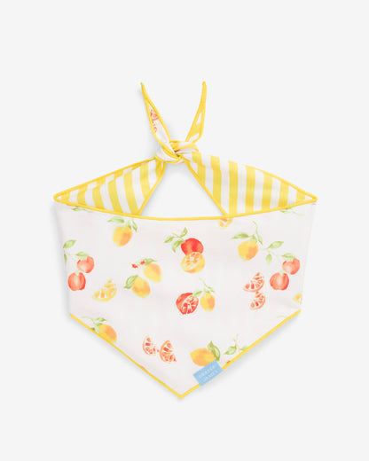 Draper James Yellow Yellow Reversible Citrus Bandana
