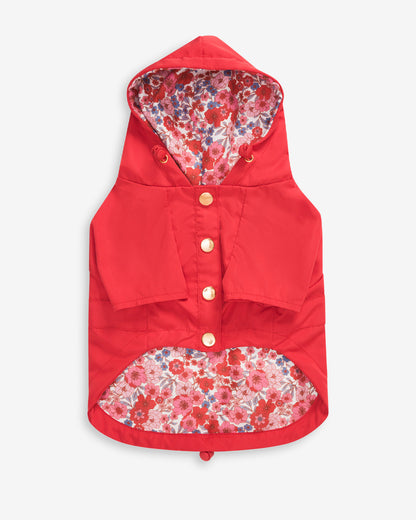 Draper James Red Red Hooded Pocket Jacket