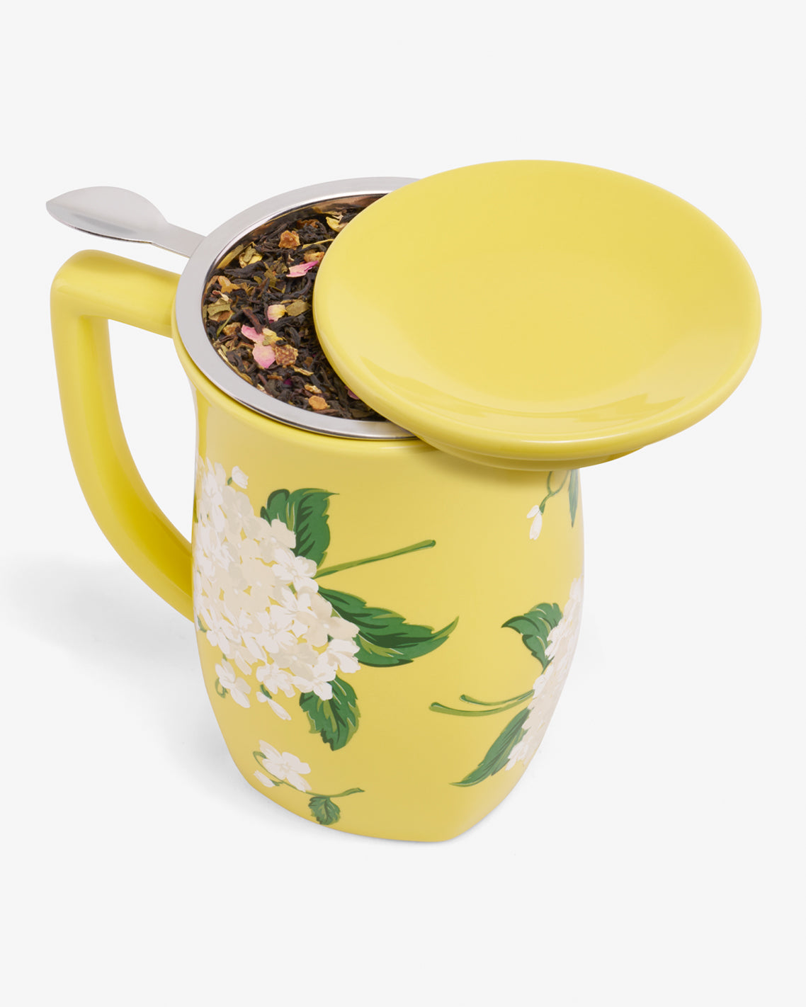 Draper James Multicolor Hydrangea Fiore Steeping Cup with Infuser
