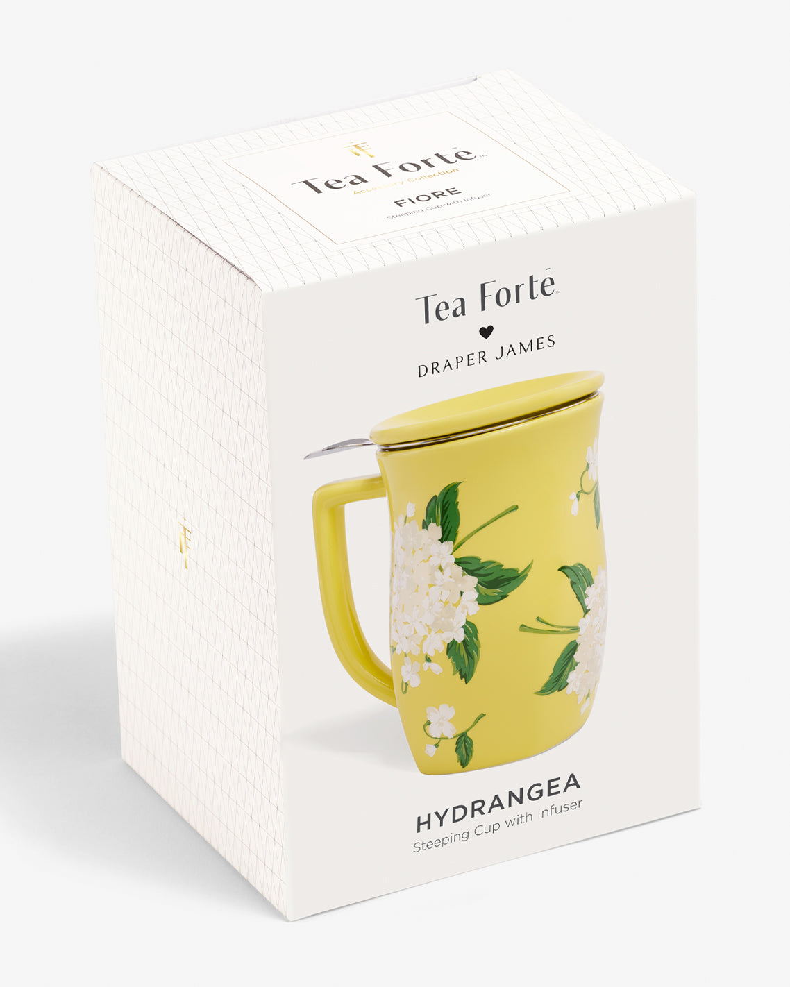 Draper James Multicolor Hydrangea Fiore Steeping Cup with Infuser