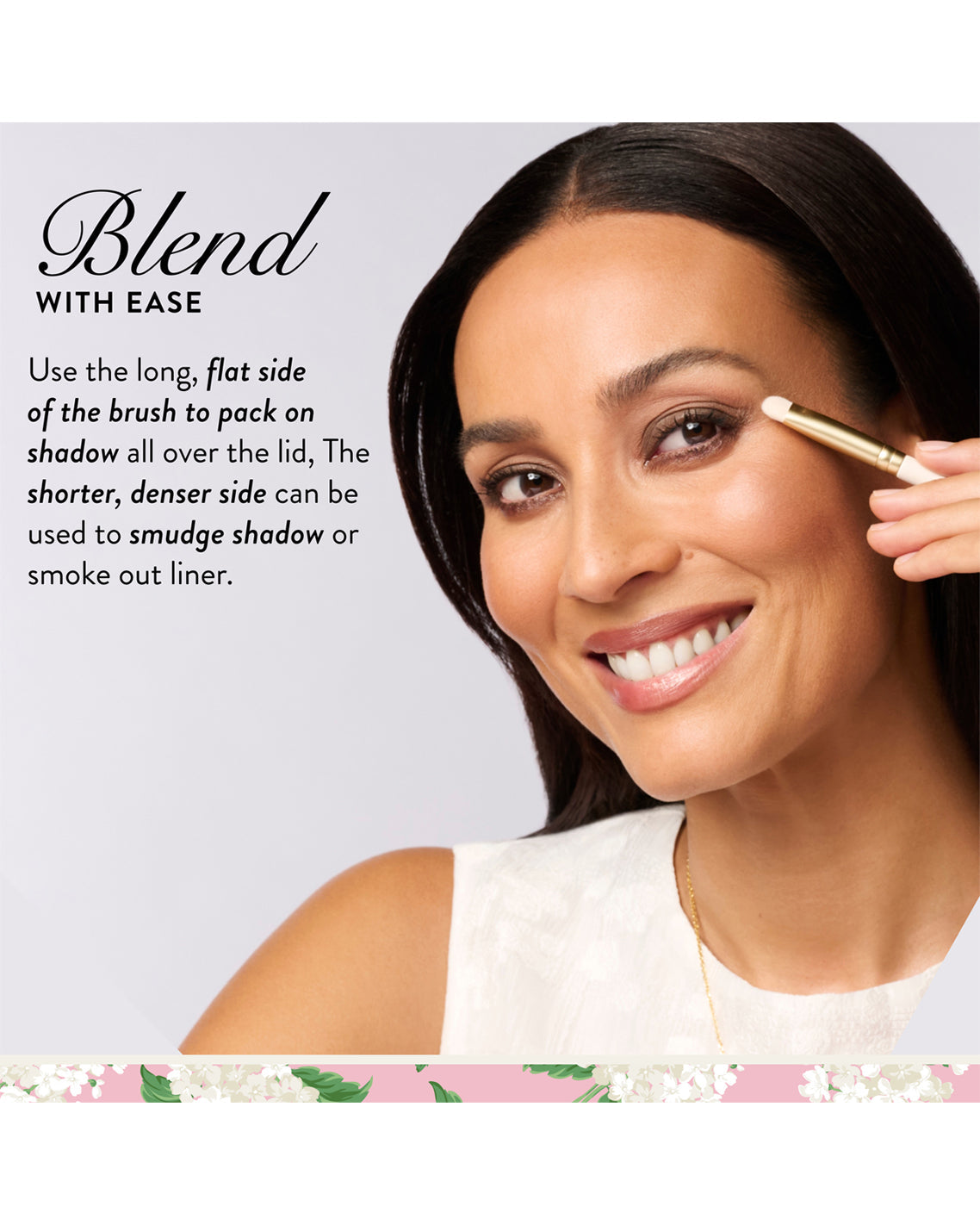 Draper James Multicolor Draper James x Laura Geller Dual-Ended Eyeshadow Brush