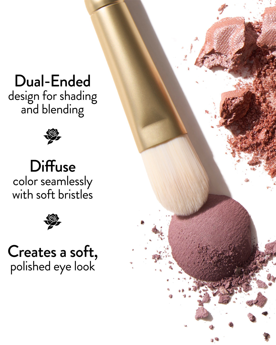 Draper James Multicolor Draper James x Laura Geller Dual-Ended Eyeshadow Brush