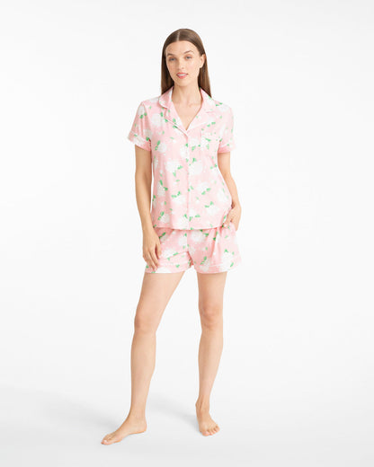 Draper James Pink Multi Sara Pajama Set in Hydrangeas