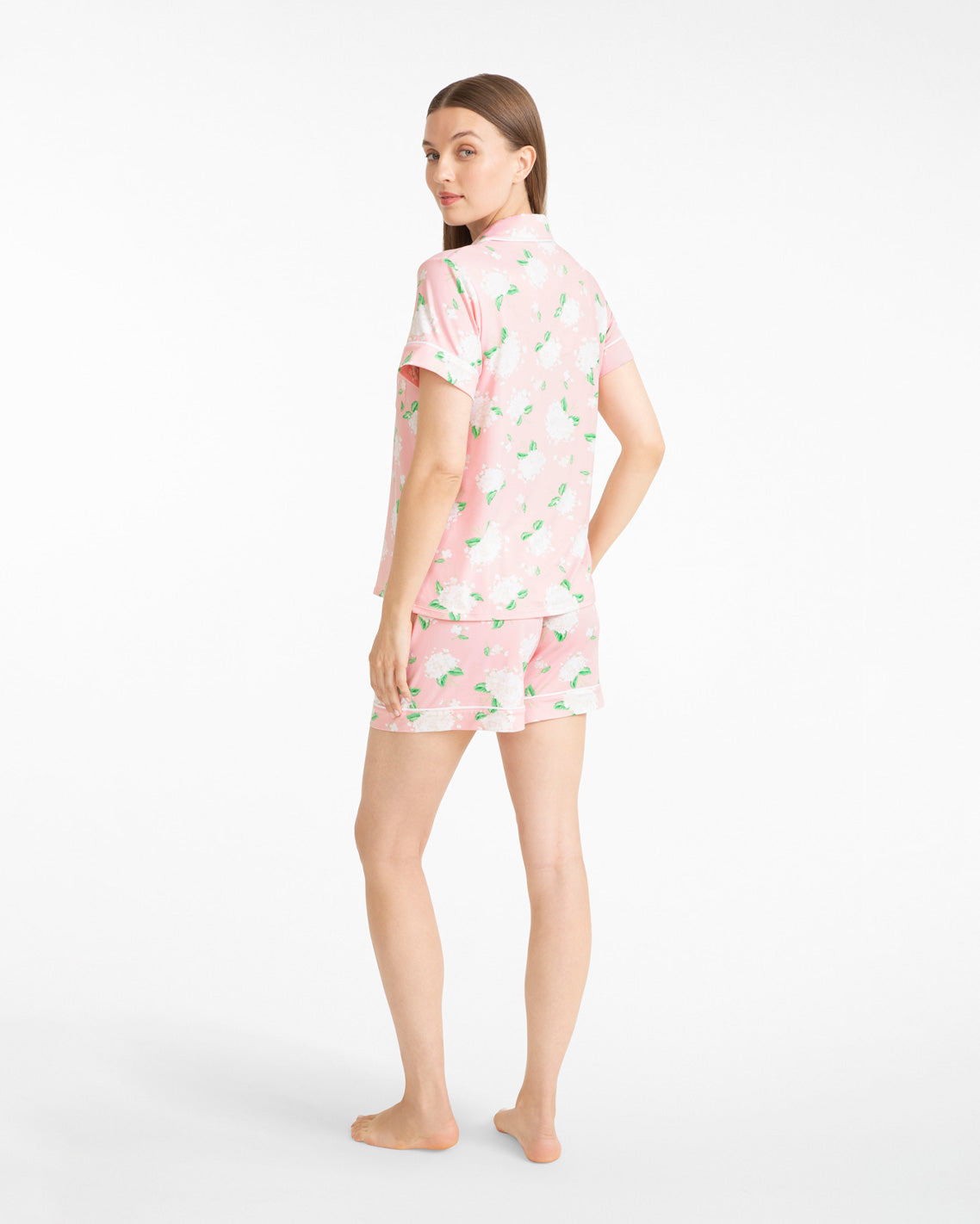 Draper James Pink Multi Sara Pajama Set in Hydrangeas
