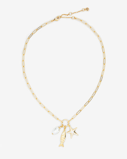 Draper James Gold Charm Necklace