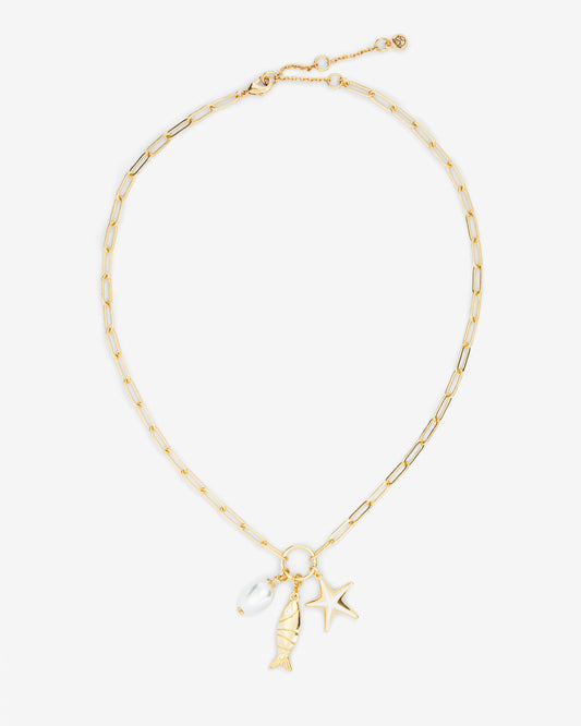 Draper James Gold Charm Necklace