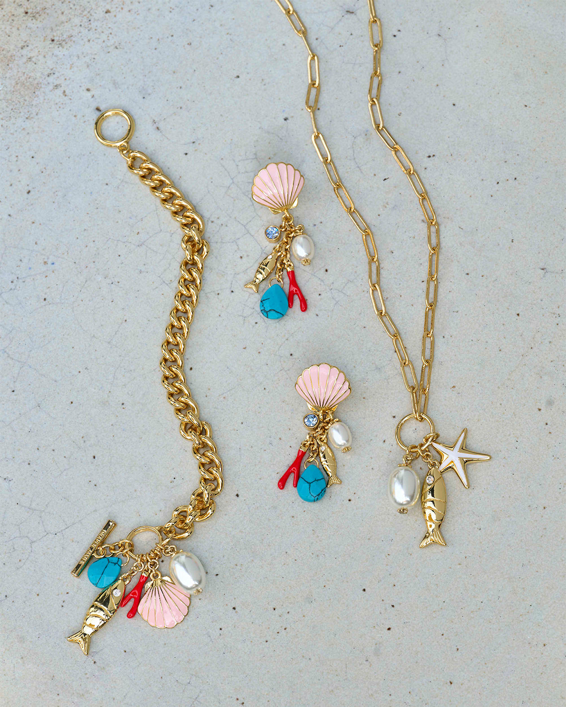 Draper James Gold Charm Necklace